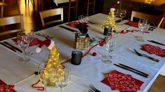 Table du réveillon de Noël